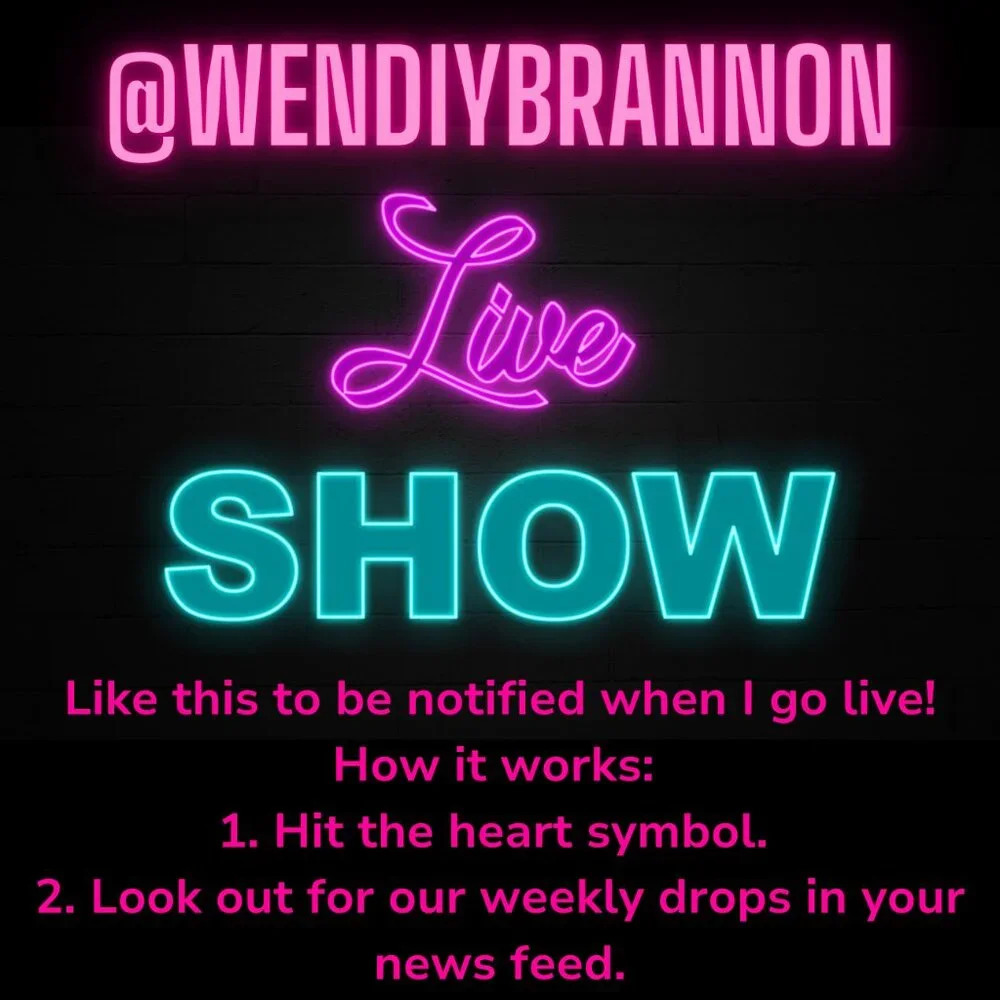 WENDIYBRANNON IS NOW LIVE🔥SHARE SHOW 🔥 LIKE THIS LIVE SHOW NOTIFICATION POSTER
